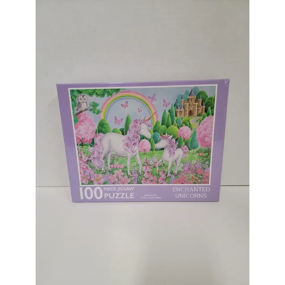 Page Publications 100 Piece Puzzle ENCHANTED UNICORNS New In Plastic